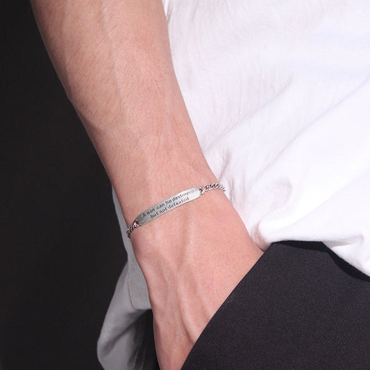 Pulsera de plata vintage estilo tailandés para hombre - VILLALECORT