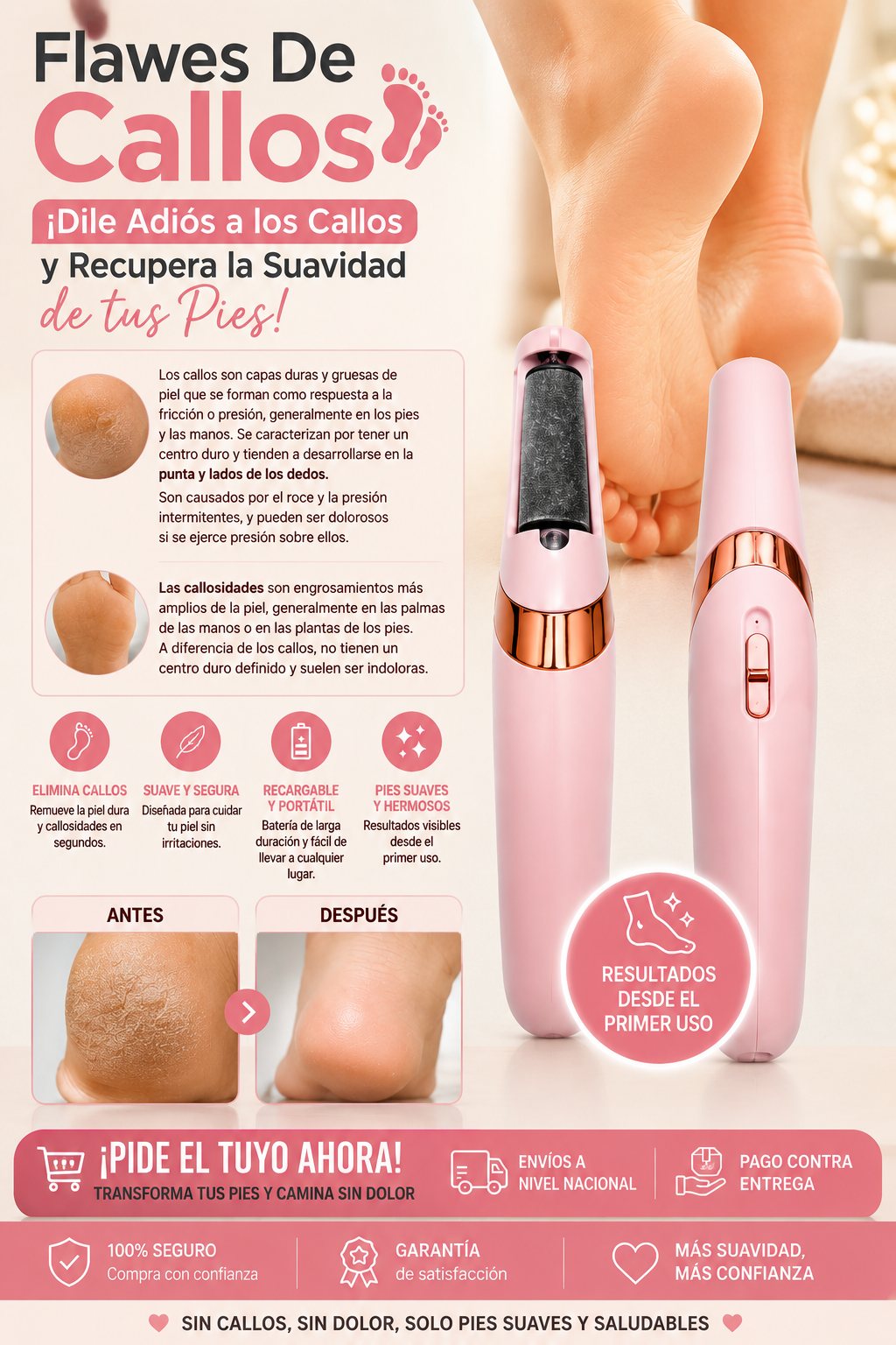 🦶 Flawes De Callos | ¡Dile Adiós a los Callos y Recupera la Suavidad de tus Pies!